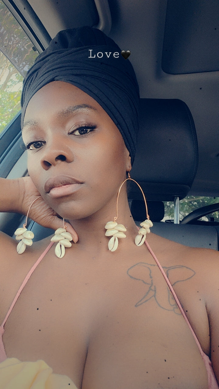 Divine's Gift Cowrie Shell Earrings